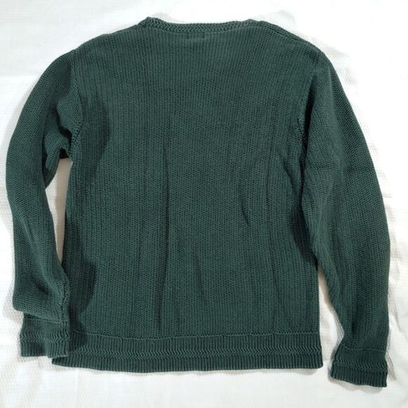 Dockers Green Oversized High Neck Knit Sweater - Large - Picture 3 of 5